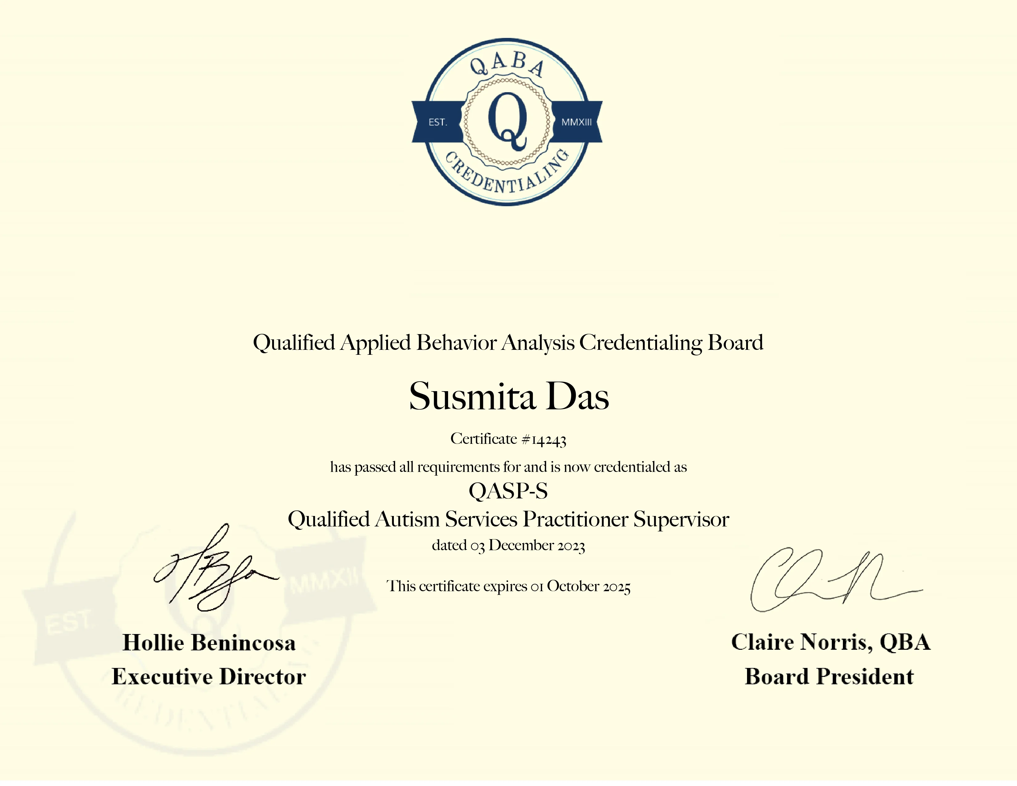 QASP-S Certification - Qualified Autism Service Practitioner